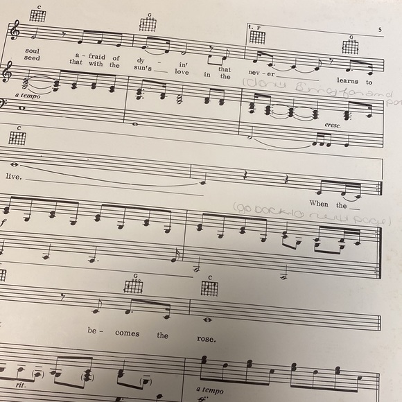 Vtg 1983 Bette Midler “The Rose” Words & Music by Amanda McBroom Recorded - Picture 5 of 7